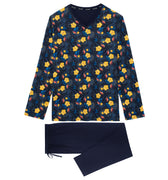 402725 Lucky Long Sleepwear - P0RA Navy Print